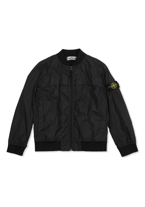 Bomber Antigoccia e Antivento Nero STONE ISLAND JUNIOR | K1S164100003-S0033V0029